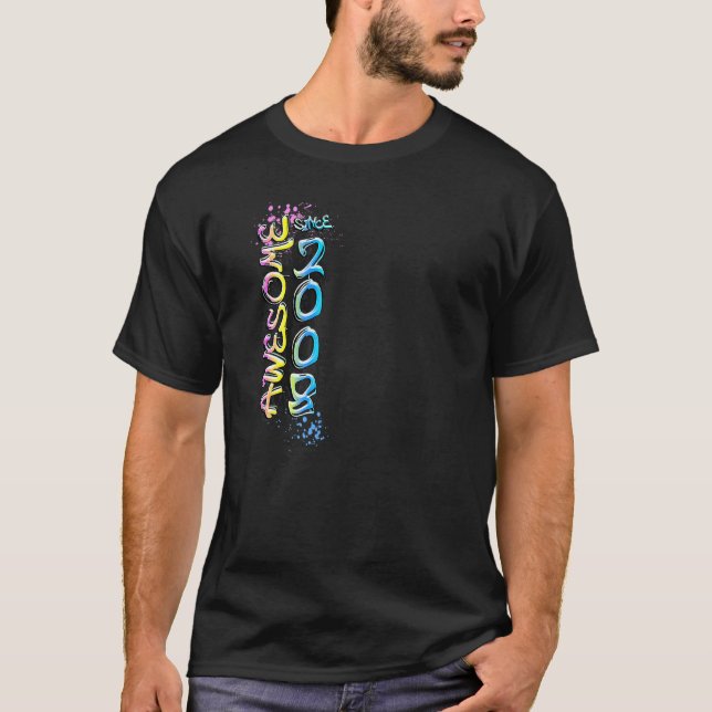 Camiseta Increíble desde 2008 motivo de graffiti (Anverso)