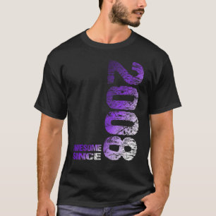 Camiseta Increíble desde 2008 Nacido en el 14º cumpleaños 2