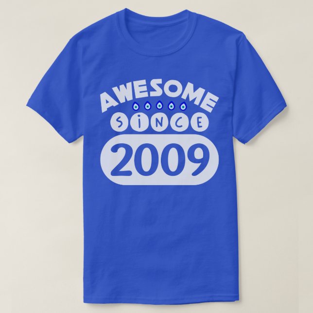 Camiseta Increíble desde 2009 (Diseño del anverso)