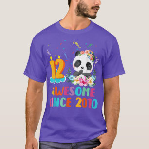 Camiseta Increíble desde 2010 12º cumpleaños Panda de 12 añ