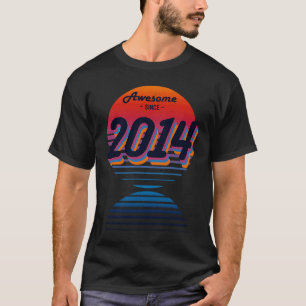 Camiseta Increíble desde 2014 Cumpleaños de los 70's Retro 