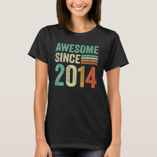 Camiseta Increíble desde 2014 Feliz noveno cumpleaños a 9 a