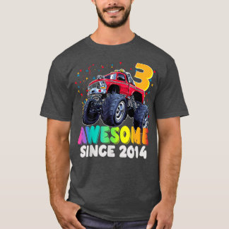 Camiseta Increíble desde 2019: Camión de tercer cumpleaños