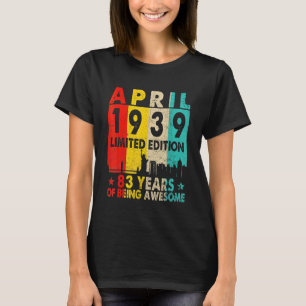 Camiseta Increíble desde abril de 1939 83ª Renta de Vintage