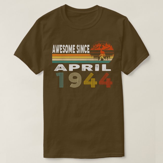 Camiseta Increíble desde abril de 1944 (Diseño del anverso)