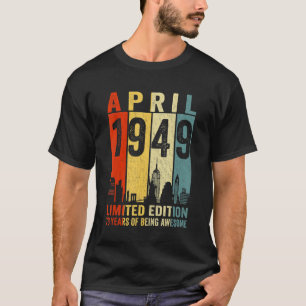 Camiseta Increíble desde abril de 1949 73ª Renta de Vintage