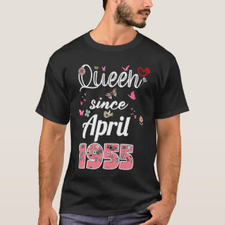 Camiseta Increíble desde abril de 1955 flores 1955 Abril Na