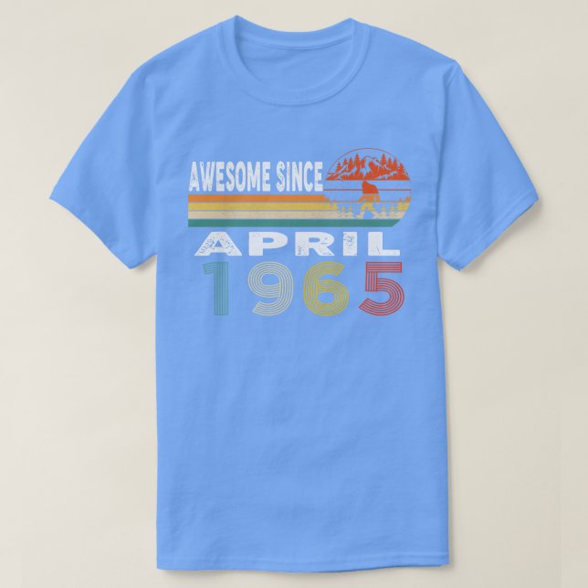 Camiseta Increíble desde abril de 1965 (Diseño del anverso)