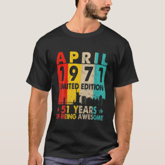 Camiseta Increíble desde abril de 1971 51ª Alquiler De Vint