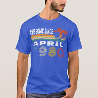 Camiseta Increíble desde abril de 1980