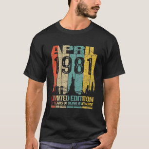 Camiseta Increíble desde abril de 1981 41ª Alquiler De Vint