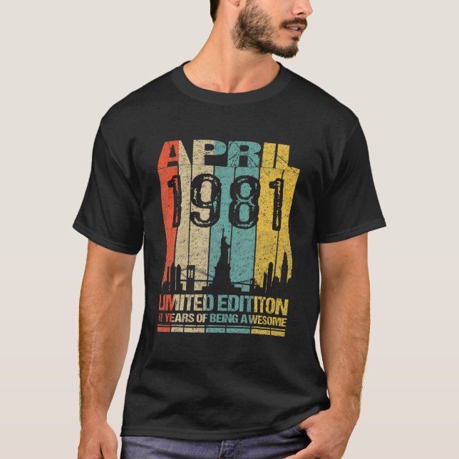 Camiseta Increíble desde abril de 1981 41ª Alquiler De Vint (Anverso)