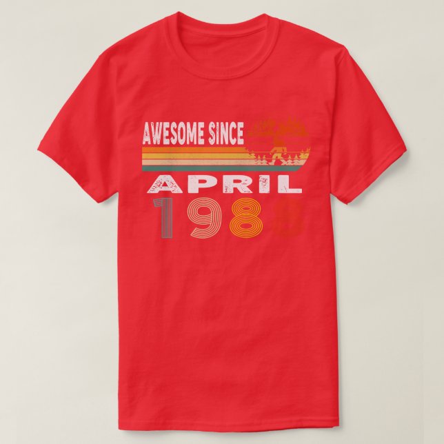 Camiseta Increíble desde abril de 1988 (Diseño del anverso)