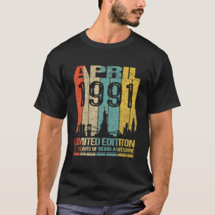 Camiseta Increíble desde abril de 1991 31ª Alquiler De Vint