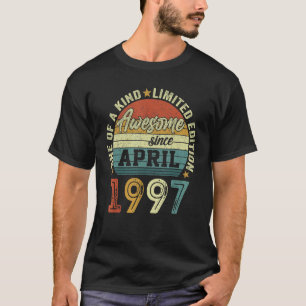 Camiseta Increíble desde abril de 1997 25 años de edad 25 a