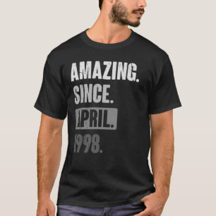 Camiseta Increíble desde abril de 1998 Cumpleaños 25 Decora