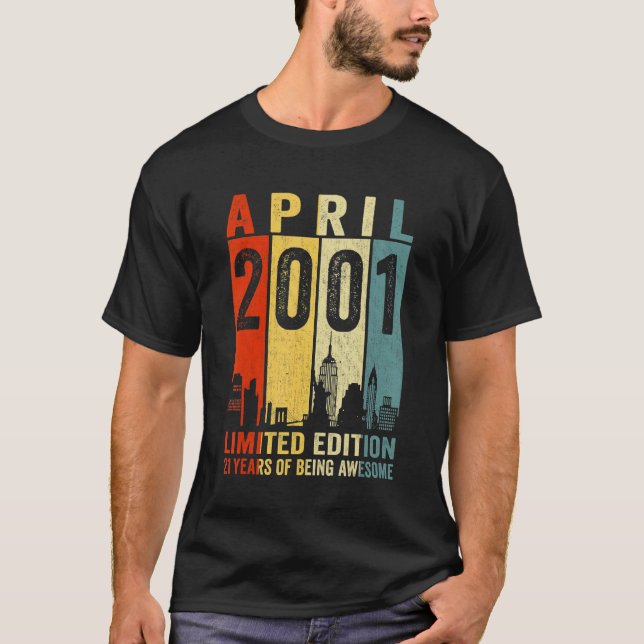 Camiseta Increíble desde abril de 2001 21ª cosecha de vinta (Anverso)