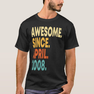 Camiseta Increíble desde abril de 2008 15º cumpleaños niño