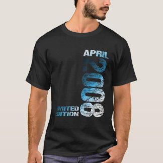 Camiseta Increíble desde abril de 2008 Nacido en el 15º cum