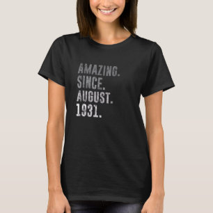 Camiseta Increíble desde agosto de 1931, 91ª cosecha de cum