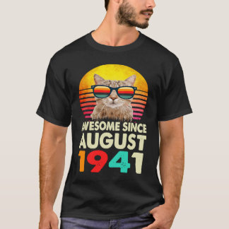 Camiseta Increíble desde agosto de 1941: 82º gato por cumpl