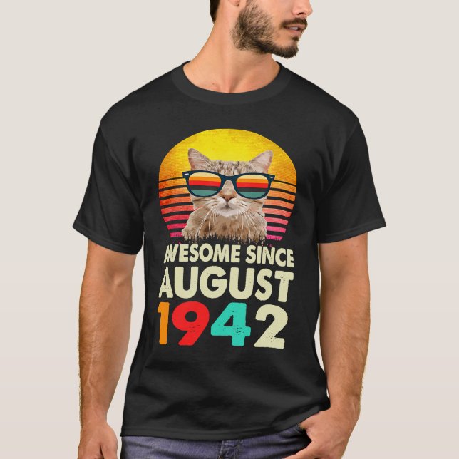 Camiseta Increíble desde agosto de 1942: Gato de cumpleaños (Anverso)