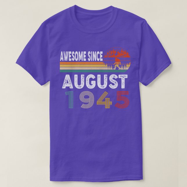 Camiseta Increíble desde agosto de 1945 (Diseño del anverso)