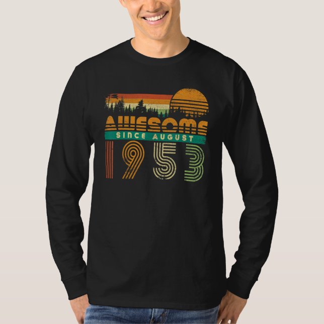 Camiseta Increíble desde agosto de 1953, cumpleaños I (Anverso)