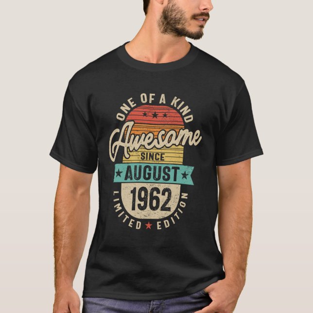 Camiseta Increíble desde agosto de 1962 hasta el cumpleaños (Anverso)