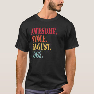 Camiseta Increíble Desde Agosto De 1963 Para Los 59 Años - 