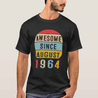 Camiseta Increíble Desde Agosto De 1964 57º Regalo De Cumpl