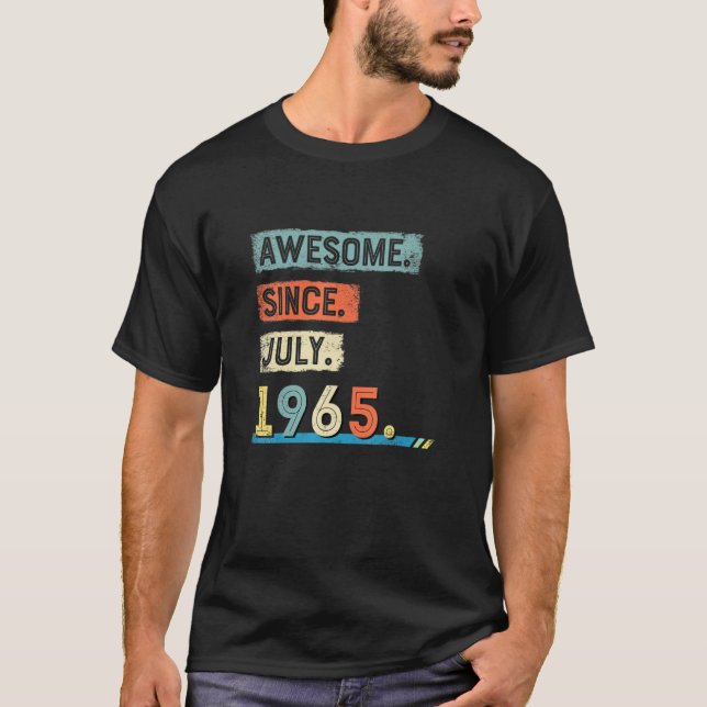 Camiseta Increíble desde agosto de 1965 Hombres de cumpleañ (Anverso)
