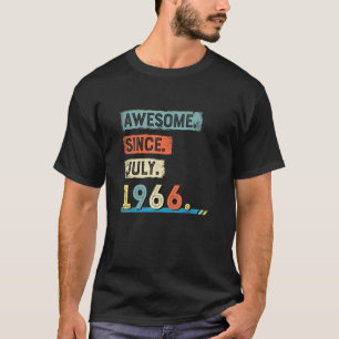 Camiseta Increíble desde agosto de 1966 Hombres de cumpleañ