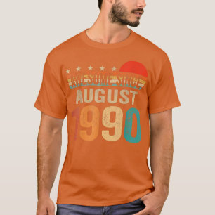 Camiseta Increíble desde agosto de 1990 32 años de edad 32