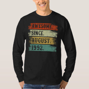 Camiseta Increíble desde agosto de 1992 30º cumpleaños 30 a
