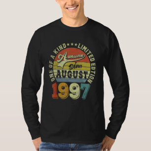 Camiseta Increíble desde agosto de 1997 25 años de edad 25