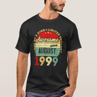 Camiseta Increíble desde agosto de 1999 22nd Birthday Graph