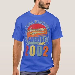 Camiseta Increíble desde agosto de 2002 20 años de edad