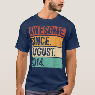Camiseta Increíble desde agosto de 2014: 8 años de regalo