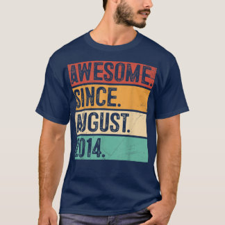 Camiseta Increíble desde agosto de 2014: 8 años de regalo