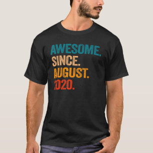Camiseta Increíble desde agosto de 2020, segundo cumpleaños