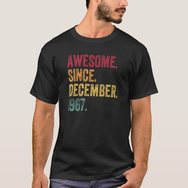 Camiseta Increíble desde diciembre de 1967 55º cumpleaños 5 (Anverso)