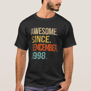 Camiseta Increíble Desde Diciembre De 1998 23º Cumpleaños 2