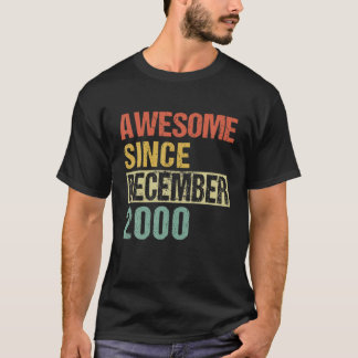 Camiseta Increíble Desde Diciembre De 2000 21º Cumpleaños