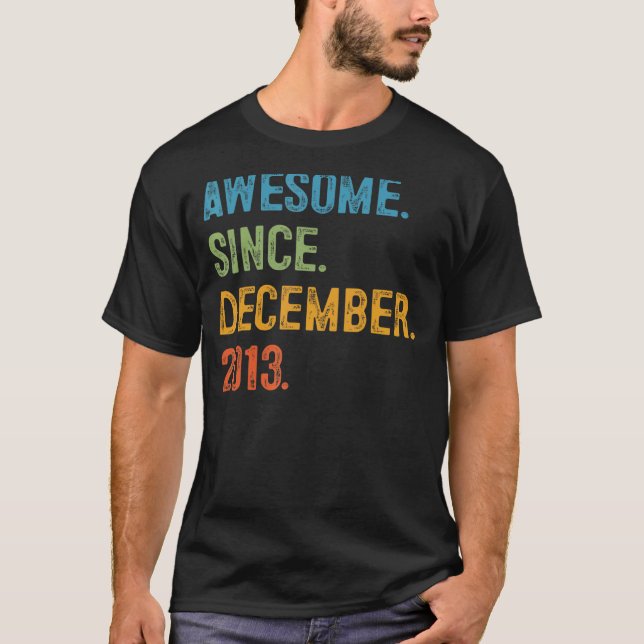 Camiseta Increíble desde diciembre de 2013 Noveno Cumpleaño (Anverso)