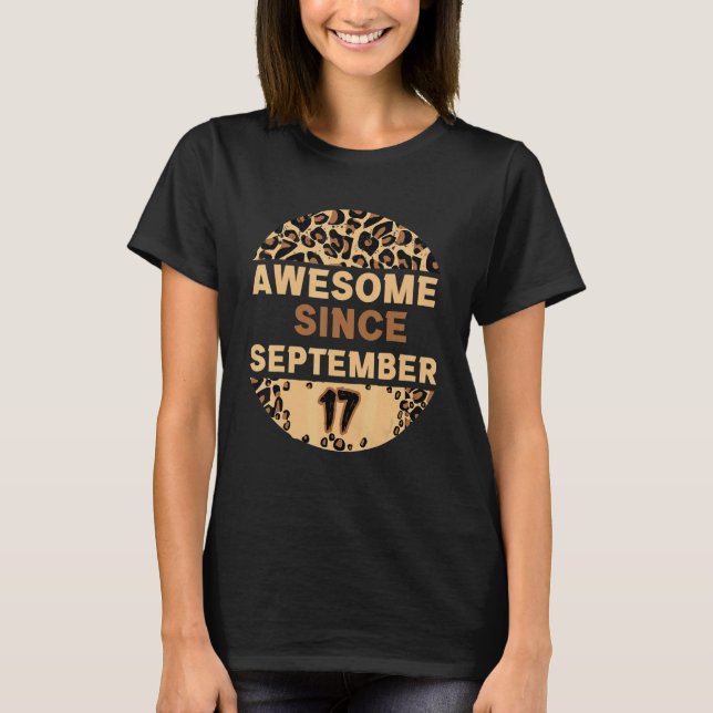 Camiseta Increíble desde el 17 de Septiembre, cumpleaños de (Anverso)