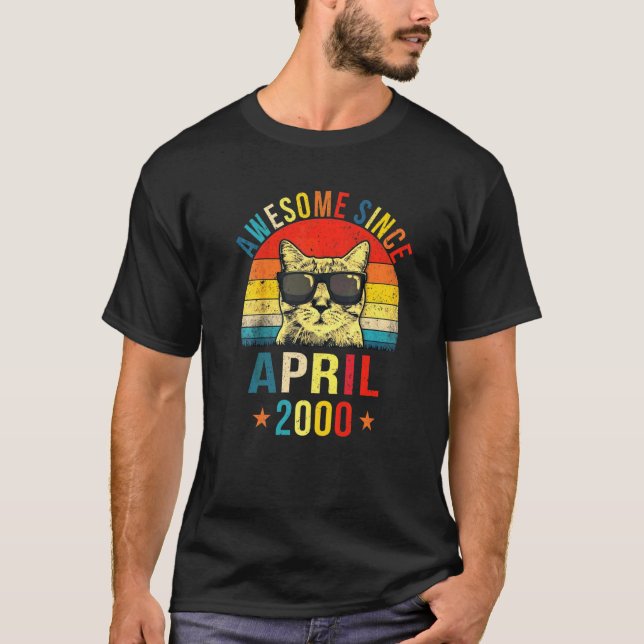 Camiseta Increíble desde el 22 cumpleaños de abril de 2000  (Anverso)
