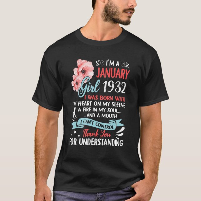 Camiseta Increíble desde el 91º cumpleaños de 1932 soy un g (Anverso)