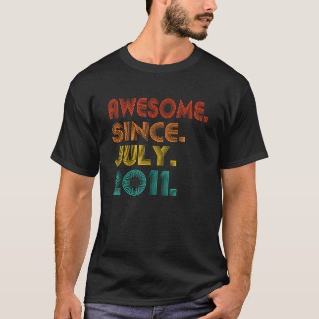 Camiseta Increíble desde el aniversario de julio de 2011 (Anverso)