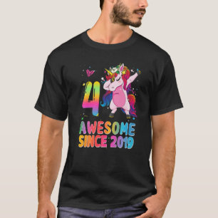 Camiseta Increíble desde el cuarto cumpleaños de Unicornio